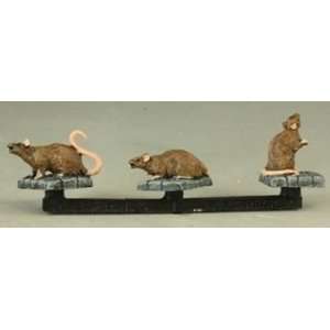  Pre painted Giant Rats (3) Toys & Games