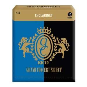  Rico Grand Concert Select Eb Clarinet Reeds, Strength 4.5 