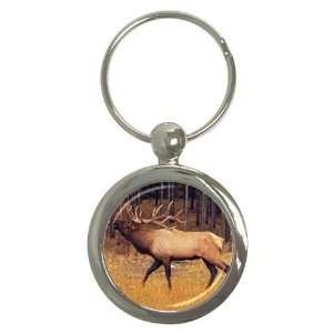  Elk Key Chain (Round)