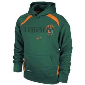  Miami Hurricanes Nike Youth Therma Fit Fleece Performance 