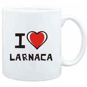  Mug White I love Larnaca  Cities