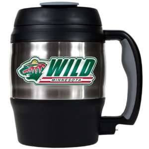  Minnesota Wild Large Travel Mug With Handle Sports 