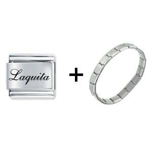    Edwardian Script Font Name Laquita Italian Charm Pugster Jewelry