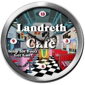  LANDRETH 14 Inch Cafe Metal Clock Quartz Movement Kitchen 