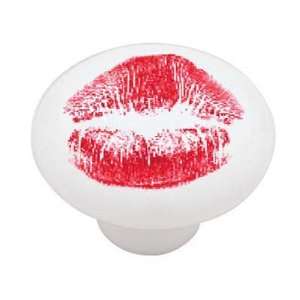  Novelty Kissed Decorative High Gloss Ceramic Drawer Knob 