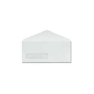  Poly Klear Single Window Envelopes, #10, White, 500/box 