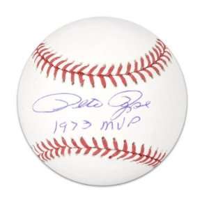  Pete Rose Signed 1973 MVP Official Baseball Sports 