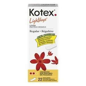  Kotex Light Pantiliner Unscented   1 Pack Health 