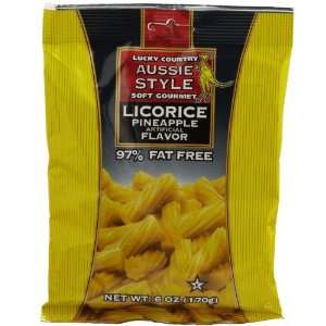 Lucky Country Pineapple Licorice 6 oz Bag (3 pack)