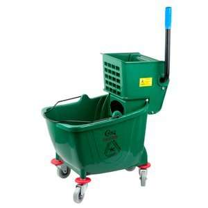  Green 36 Quart Mop Bucket & Wringer Combo Health 