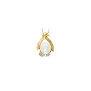  ZALES Cultured Freshwater Pearl and Diamond Accent Penguin 