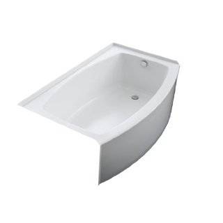 KOHLER K 1100 RA 0 Expanse Curved Integral Apron Bath with Right Hand 