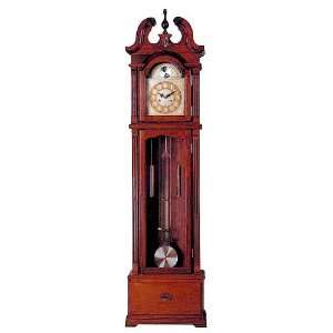   Clock In Antique Cherry All Wood Finish. (Item# Vista Furniture AC1405