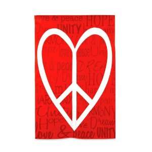  Evergreen Peace, Love, Unity Garden Flag 12.5 X 18 