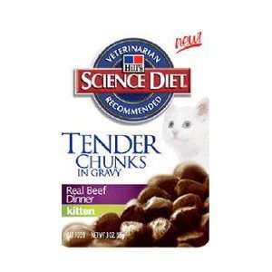 Hills Science Diet Kitten Formula Beef Chunks In Gravy Cat Food 