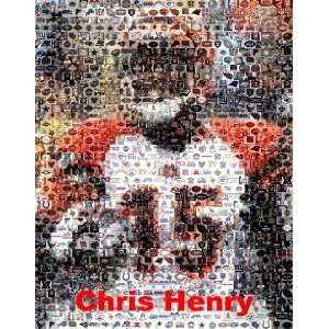  Amazing Cincinnati Bengals Chris Henry Montage #d w/COA 