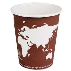 Eco Products o   PLA Plastic Hot Cups, Eight Ounces, Plum World Design 