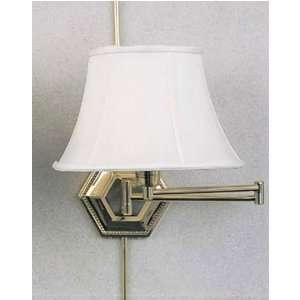   Living Well 7005SB Solid Brass Swing Arm Wall Lamp