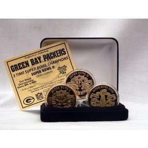   Green Bay Packers 24kt Gold Super Bowl Coin Set