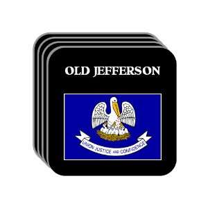 US State Flag   OLD JEFFERSON, Louisiana (LA) Set of 4 Mini Mousepad 