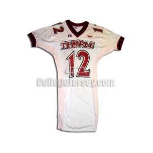   No. 12 Game Used Temple Russell Football Jersey