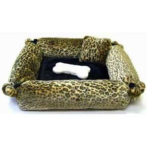  Cheetah Tie Pet Bed  Size LARGE