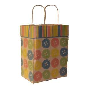 100 Cub / Petite Baby Buttons Shopping Bag with Twisted Paper Handle 