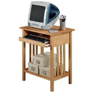  Mission style 26w Computer Desk With Shelf