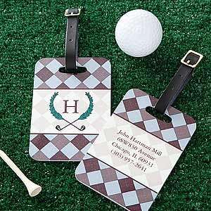    Golf Pro Personalized Golf Bag Address Tag