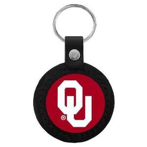   Oklahoma Sooners NCAA Classic Logo Leather Key Tag