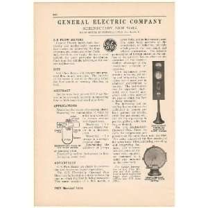   1927 GE General Electric Flow Meters Print Ad (48978)