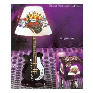  Rocker Girl Guitar Tealight Lamp