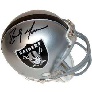 Randy Moss Oakland Raiders Autographed Mini Helmet  Sports 