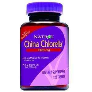  China Chlorella 500 mg., 120 Tablets 