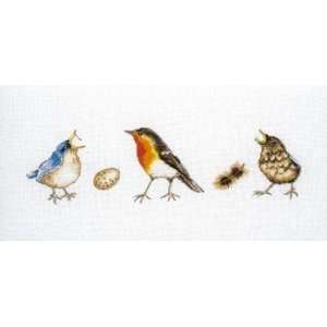 Three Little Birds   Jet Cross Stitch Kit Arts, Crafts 