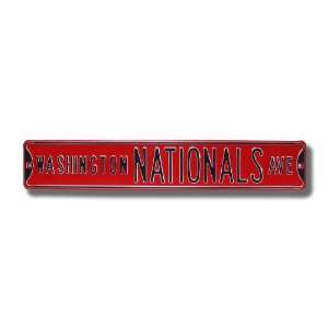 Authentic Street Signs Washington Nationals Ave. (Red)  