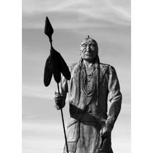  Statue of Native American, Limited Edition Photograph, Home Decor 