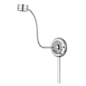  Saucer Adjustable LED Plug In Swing Arm Wall Lamp