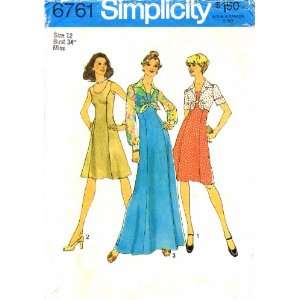  Simplicity 6761 Vintage Sewing Pattern Princess Dress 