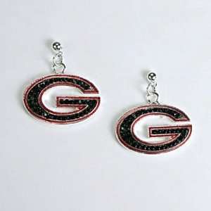    Georgia UGA Bulldogs Crystal Logo Earrings