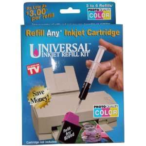  Universal Color Injet Refill Kit Case Pack 6 GPS 