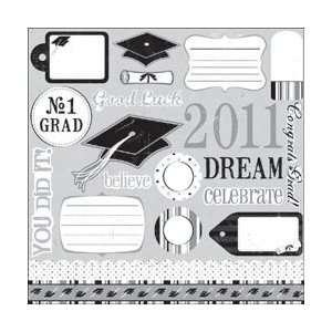  Paper Company Class Act Sticker Sheet 12X12 2011 With Foil 
