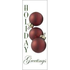 30 x 84 in. Holiday Banner Holiday Greeting Ornaments  
