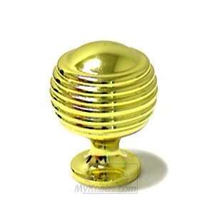  Contempo astro dome polished brass knob 1 3/16