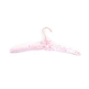    Benders Satin Hangers Bendable Clothes Padded Pink