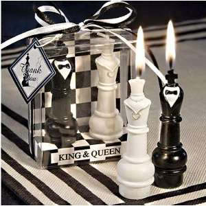  King & Queen Chess Piece Scented Candle Set (Spring Sale 