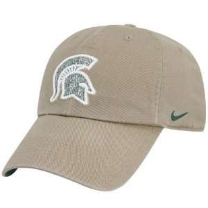   Michigan State Spartans Khaki Mascot Campus Hat