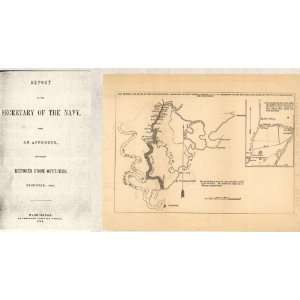    1863 Civil War map of Yazoo River, Mississippi