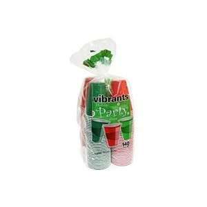   Holiday Christmas 16 oz. Party Cups, Red and Green