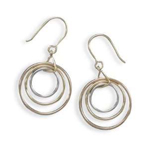   , 14k Gold Plated and Rose Gold Plated French Wire Earrings Jewelry